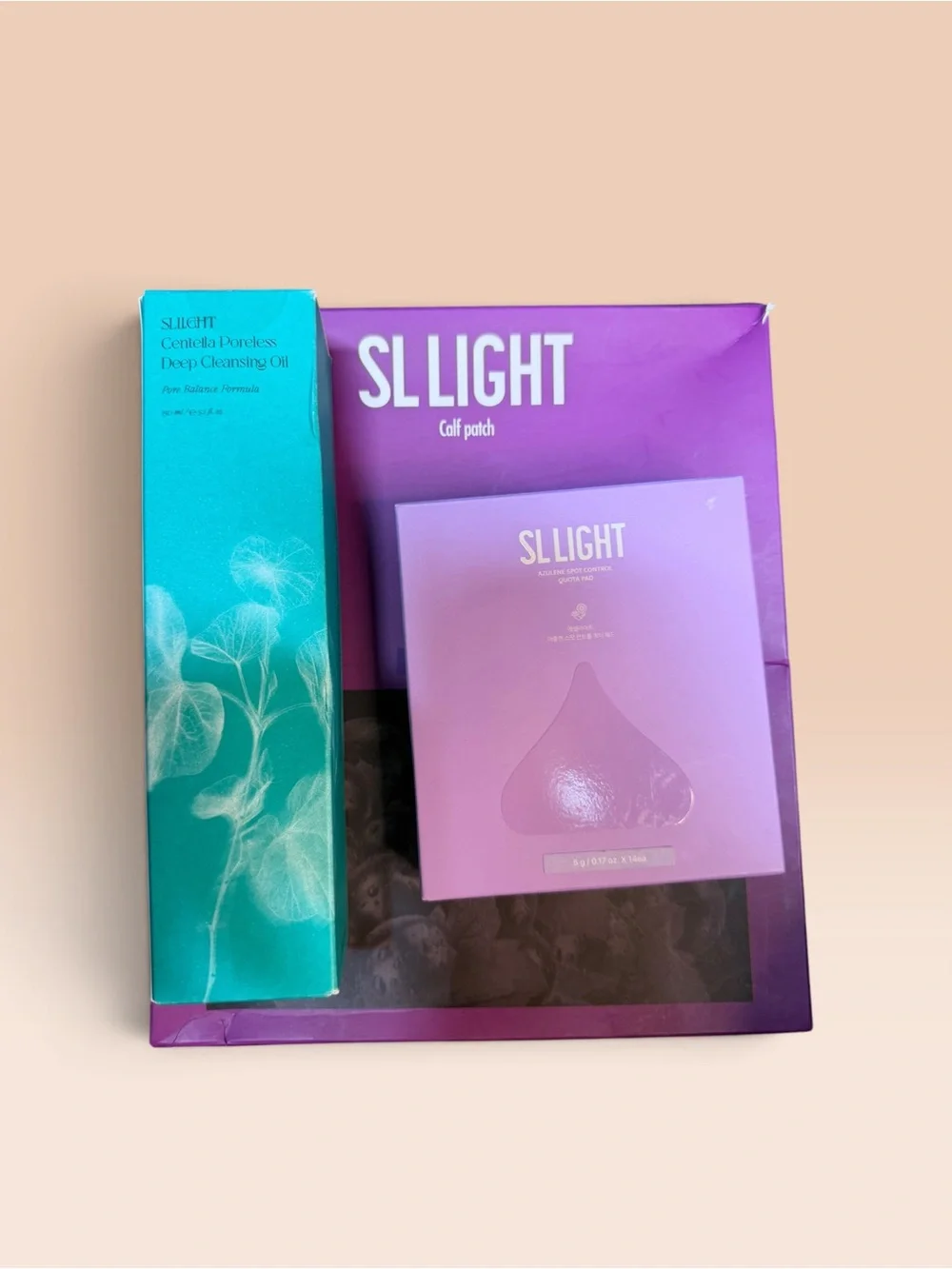 SLLIGHT Calf Patch Set in Purple & Teal
